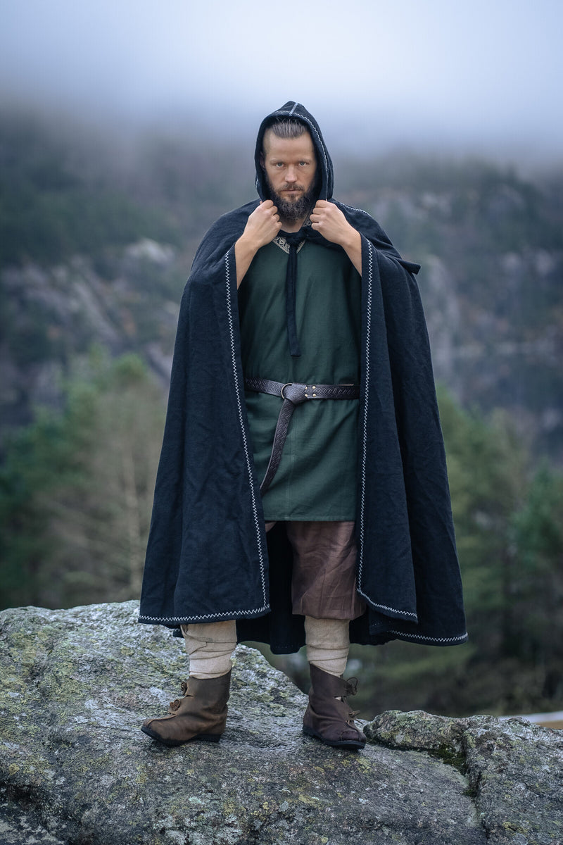 Mantel Valdemar schwarz Wollmix