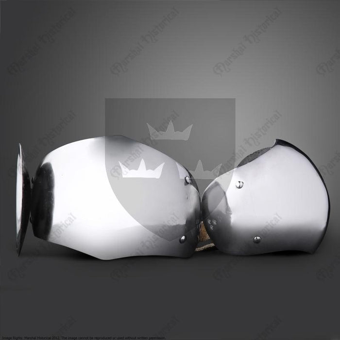 Coudières D du 14e-15e siècle, armure de coude, 1,6 mm