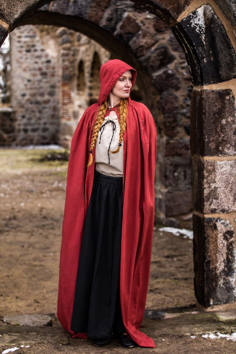 Mantello in cotone, rosso