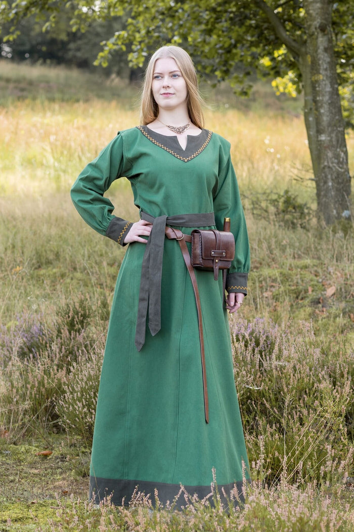 Viking dress Helga, green