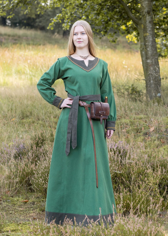 Viking dress Helga, green