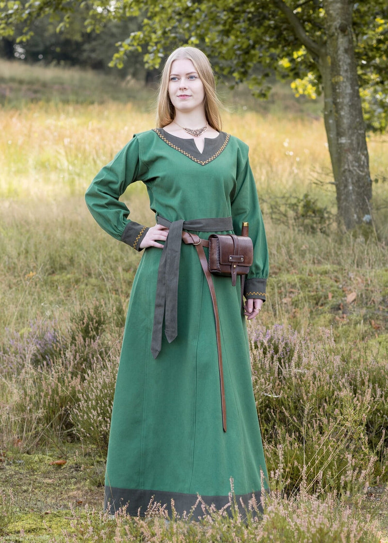 Vestido vikingo Helga, verde