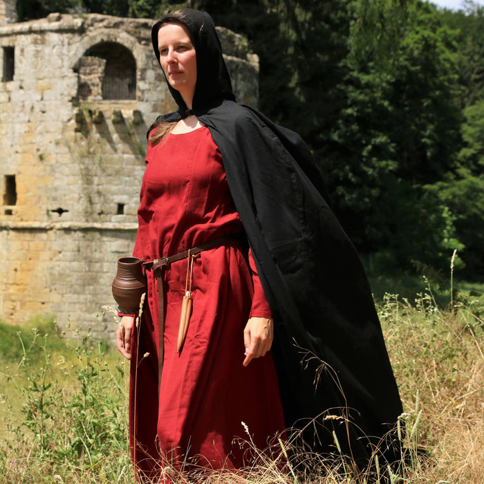 Bomullsmantel, svart