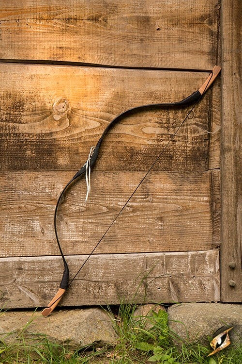 Arco recurvo LARP de jinete, negro