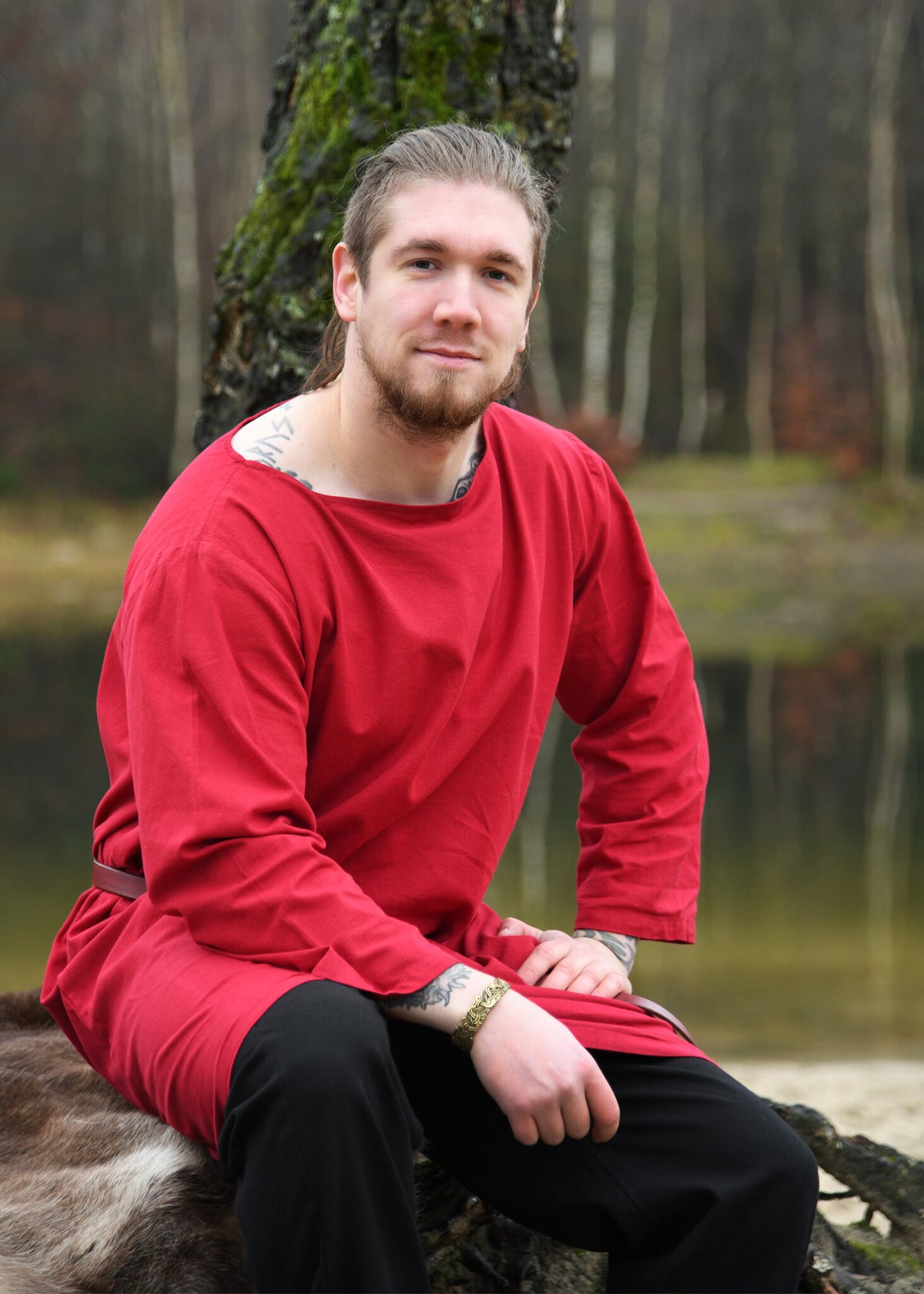 Tunique romaine Mars, rouge