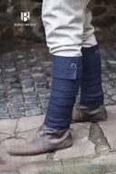 Beinwickel Aki, blau, Wollmischung