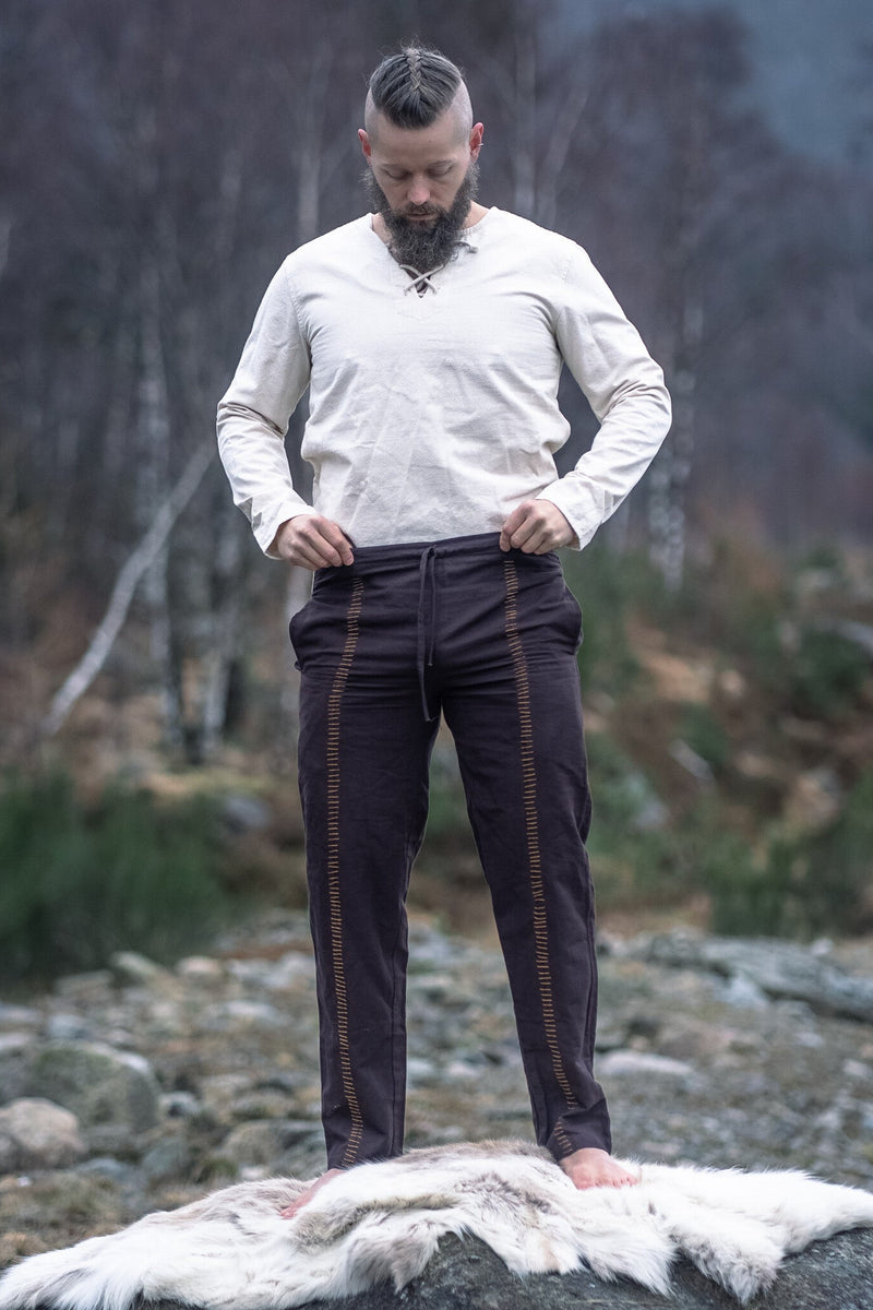 Mittelalterliche Hose Hamlin, braun