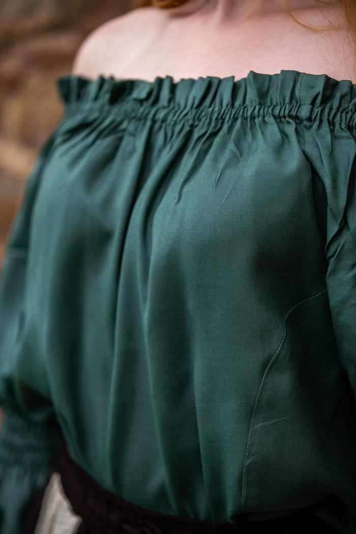 Bluzka renesansowa, zielona