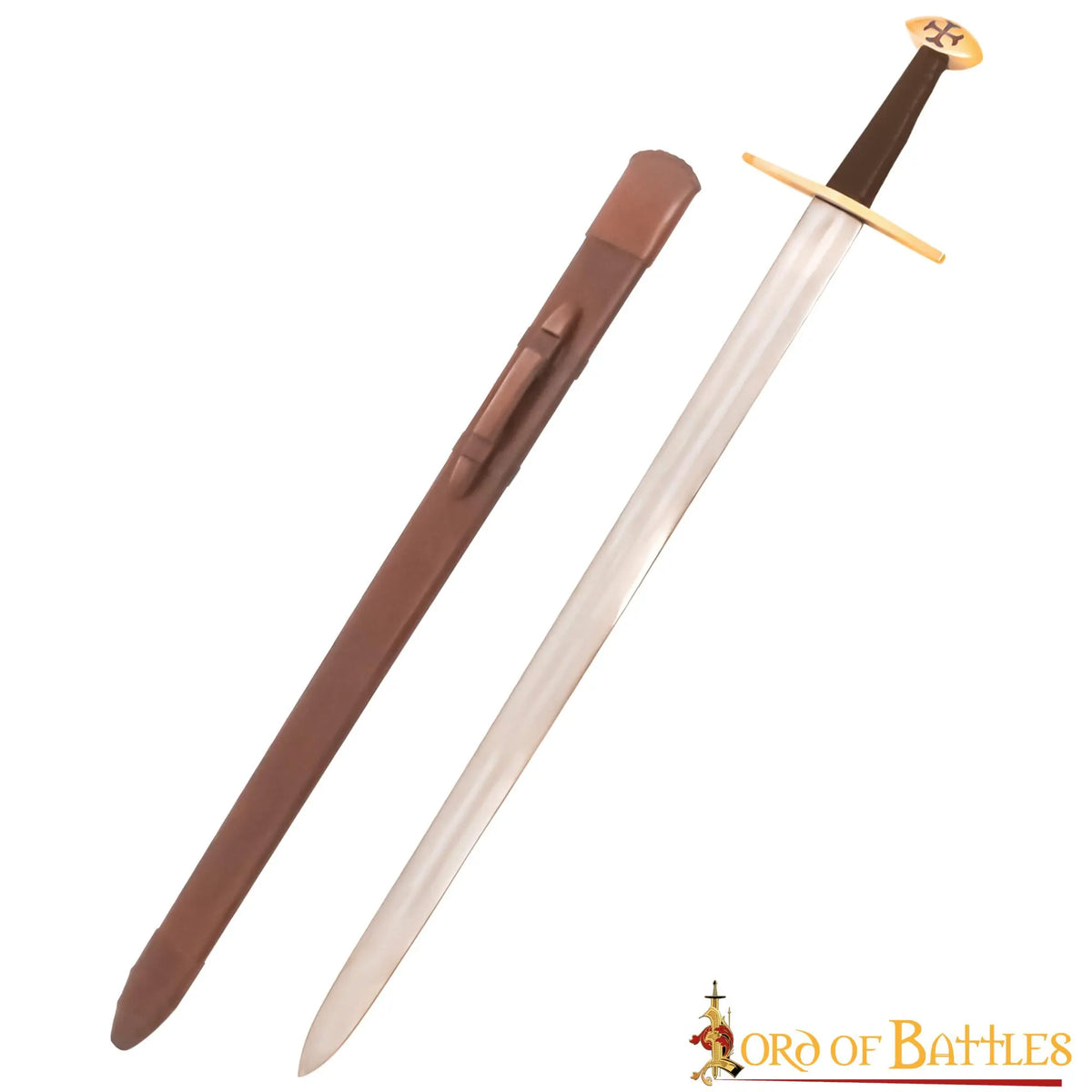 Espada Templária Hugo de Payens, semi-afiada