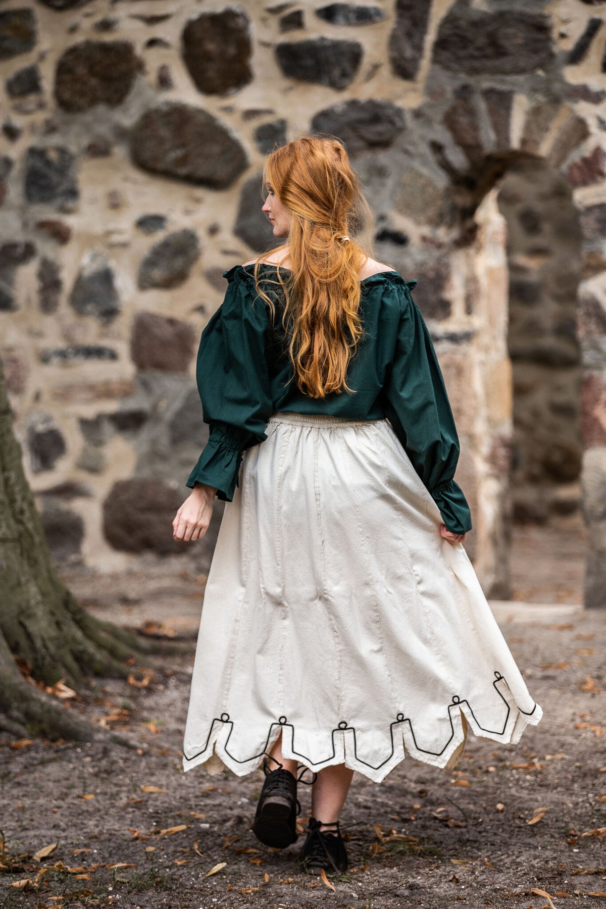 Robe Renaissance, crème