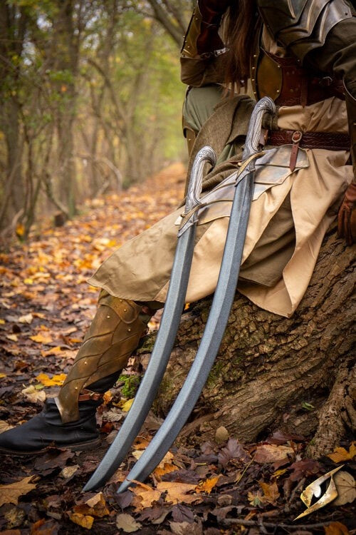 Gekromd LARP elvenzwaard, 90 cm