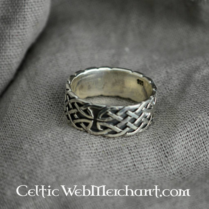 Keltische ring met knoopmotief, sterling zilver