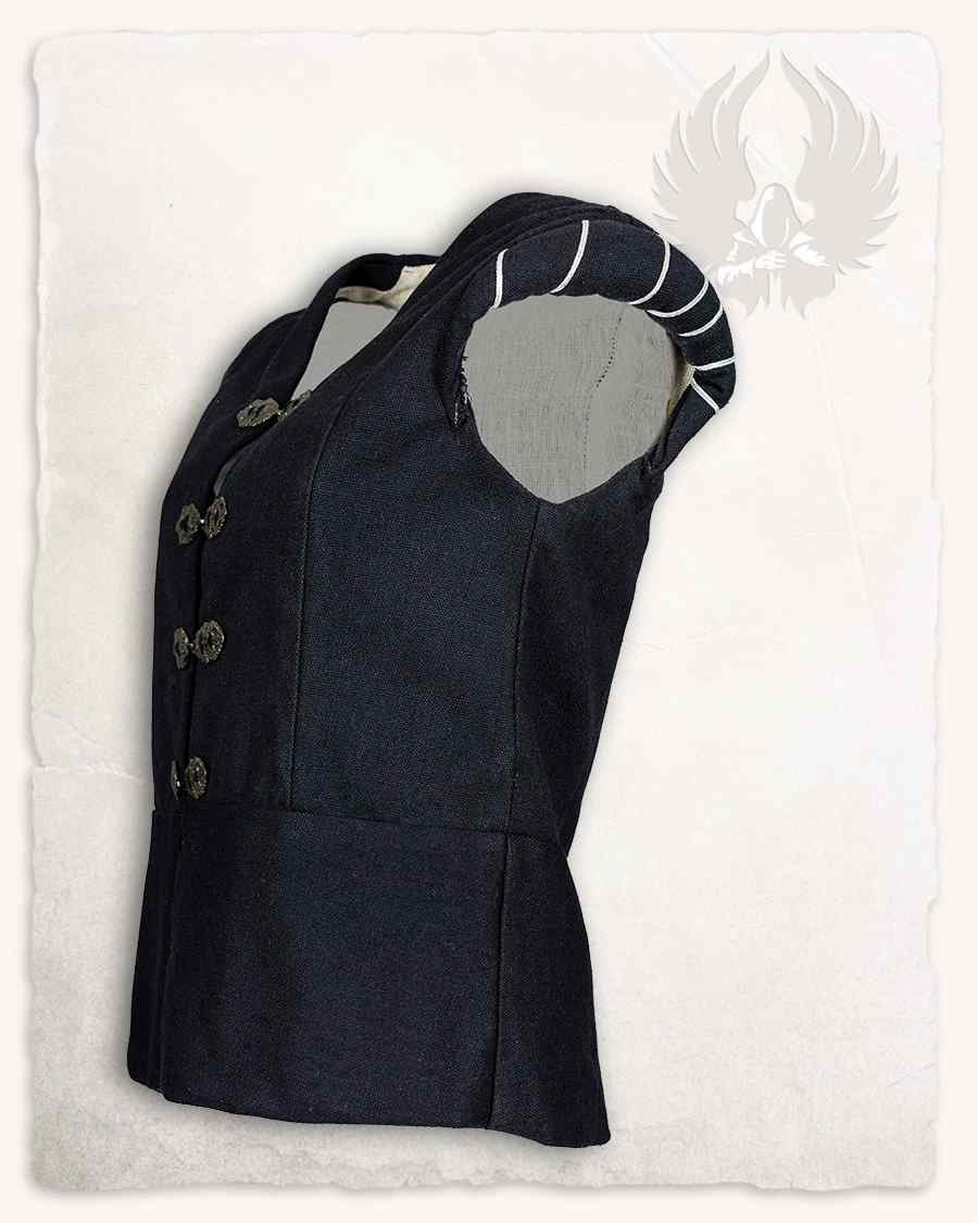 Renaissance Doublet Tudor, zwart