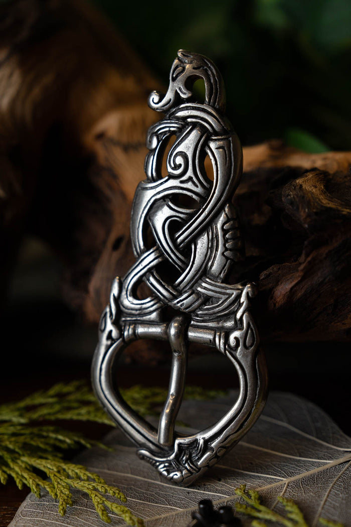 Fibbia vichinga Serpente di Midgard