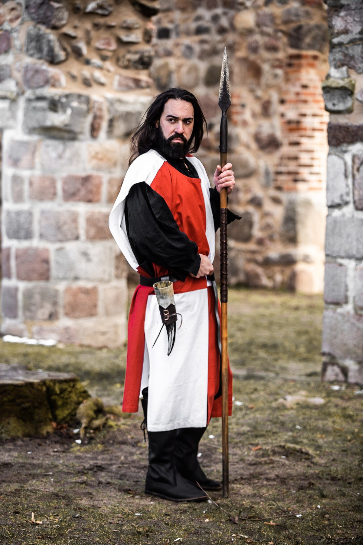 Overkleed, geruit, wit-rood