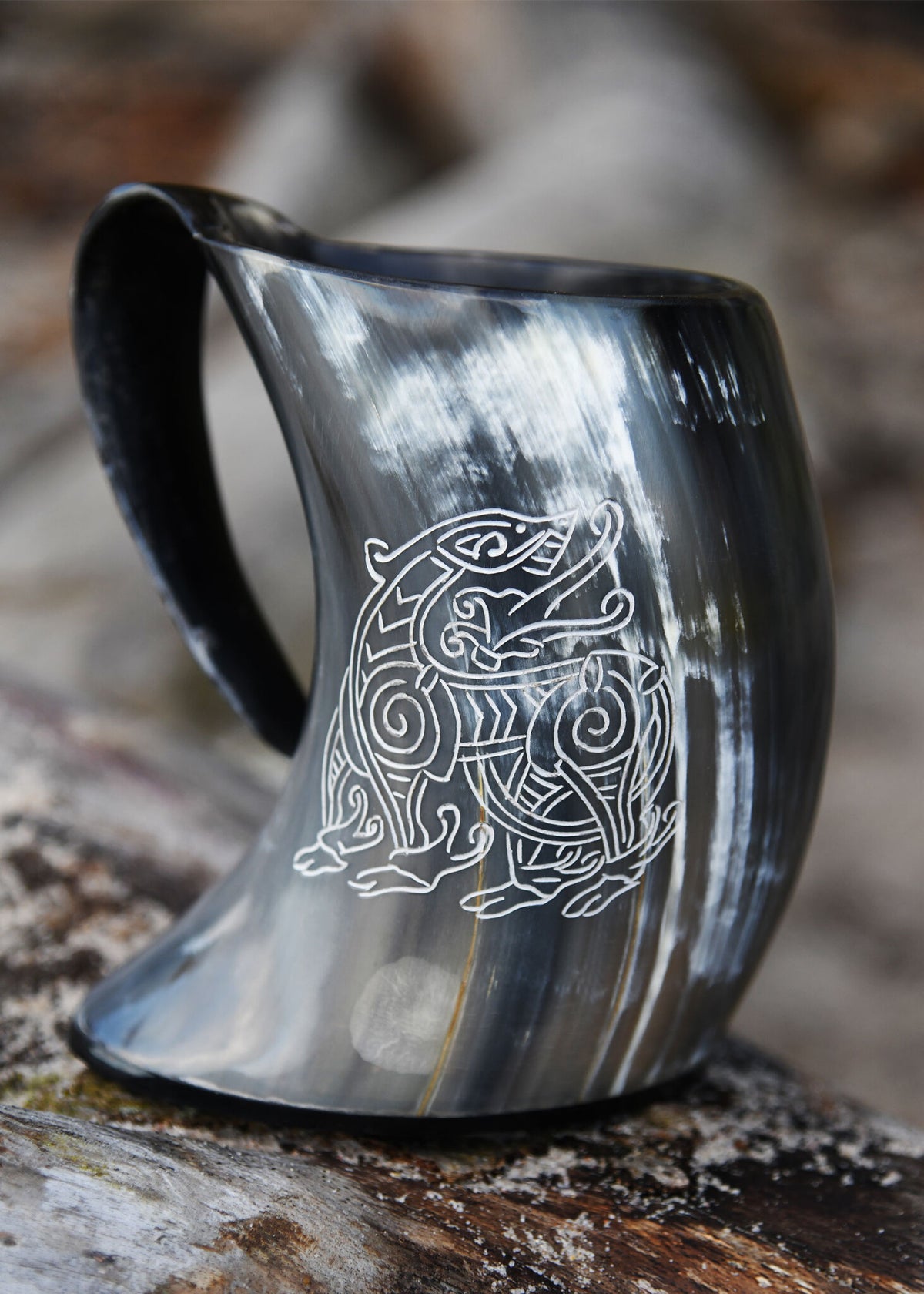 Hornbägare drake, 650–1000 ml