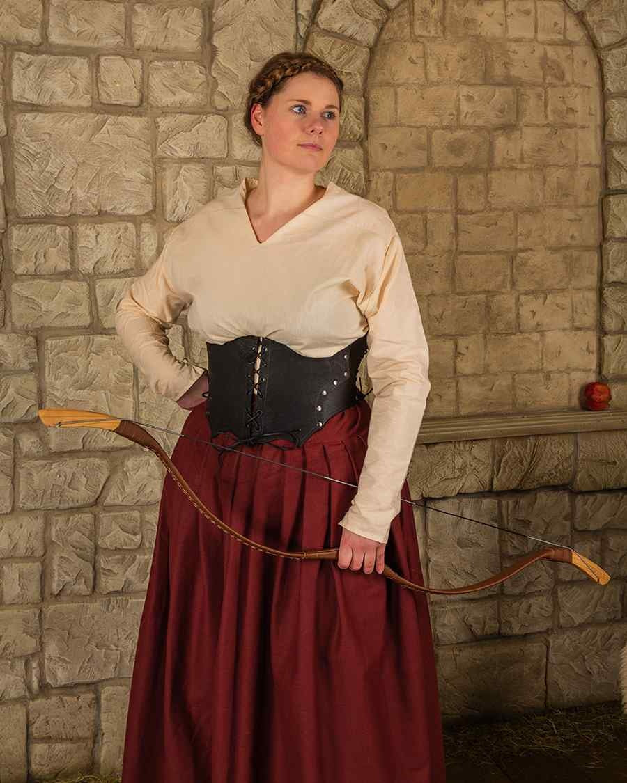 Anna rok, bordeauxrood