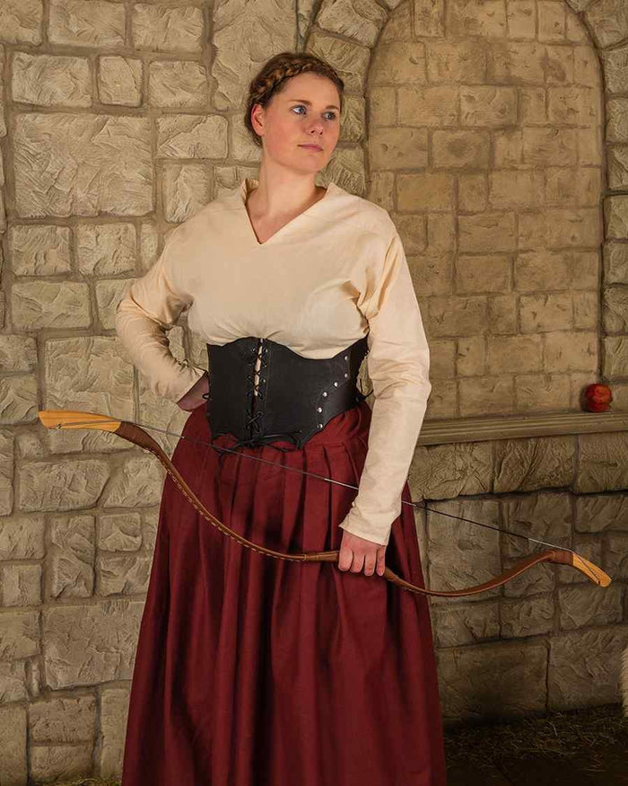 Anna rok, bordeauxrood