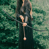 Marksman bow re-enactment / LARP, 50" (127 cm) black, 25 lbs