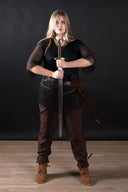 Haubergeon, sort, uklinket, 8 mm