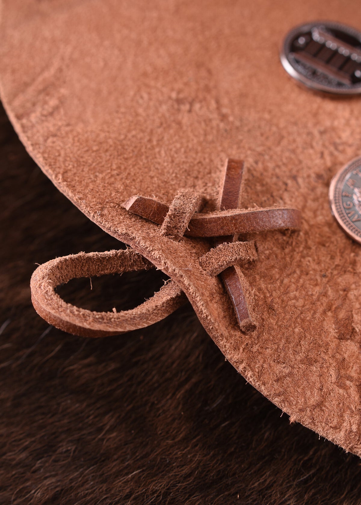 Borsa marrone, 18 x 14 x 6 cm