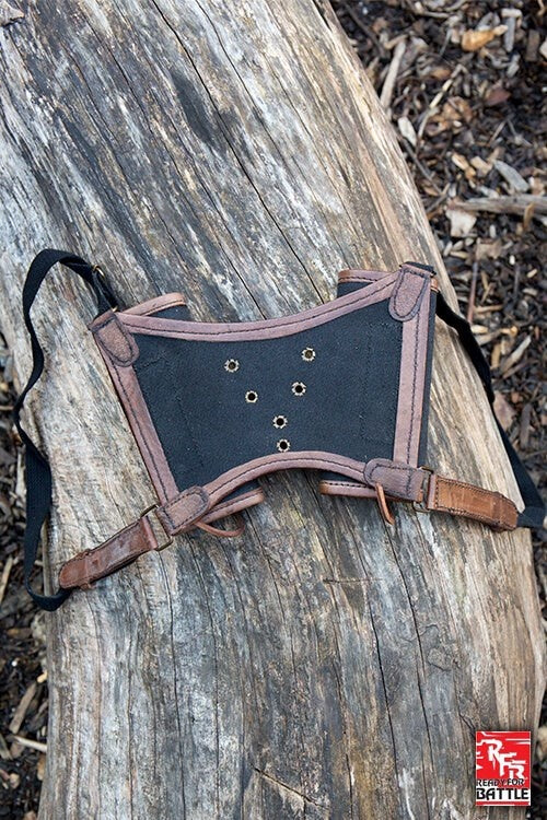 Podwójny uchwyt na miecz LARP RFB, brązowo-czarny