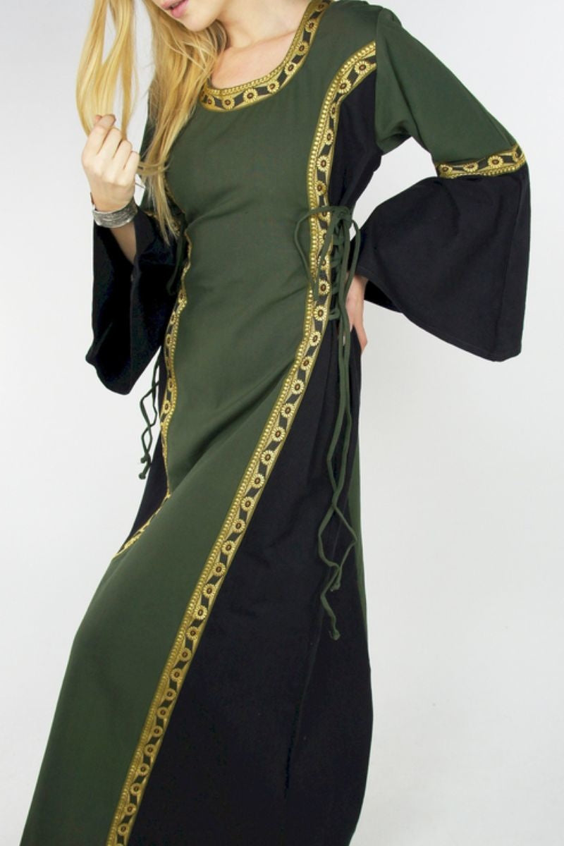 Dress Cleena green-black