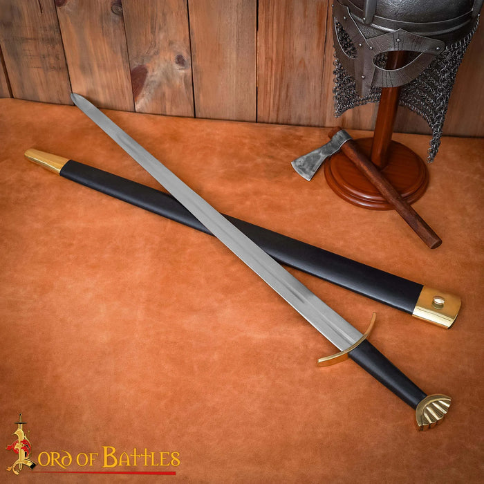 Épée viking Ubbe avec fourreau, semi-tranchante