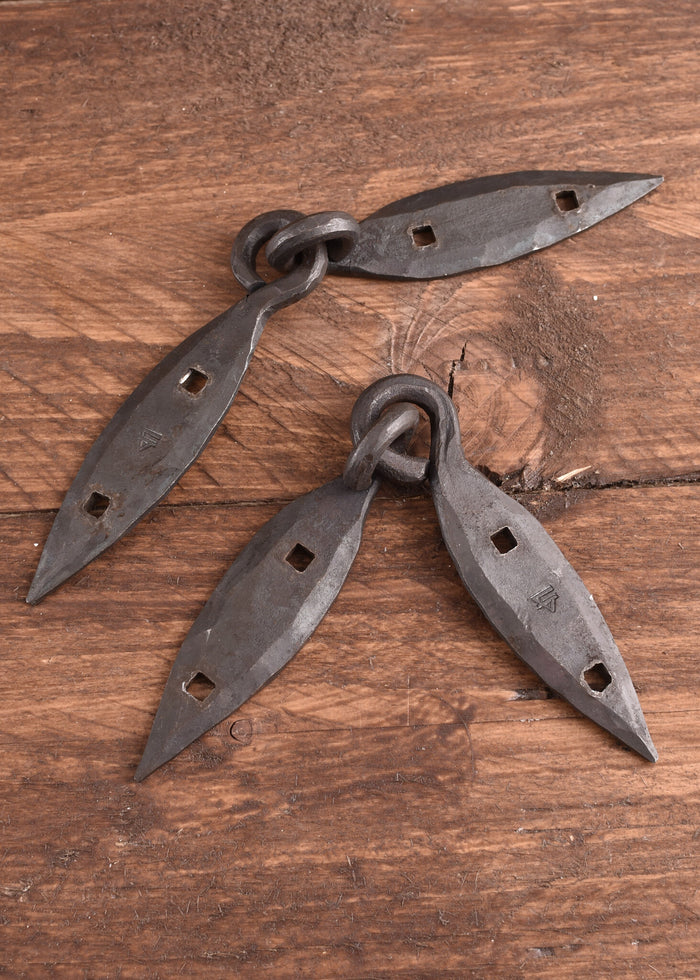 Ręcznie kute okucie skrzyni wikińskiej, para (18 cm)