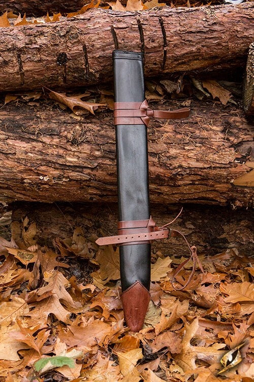Pochwa na miecz LARP, rozmiar L, prawa, czarna
