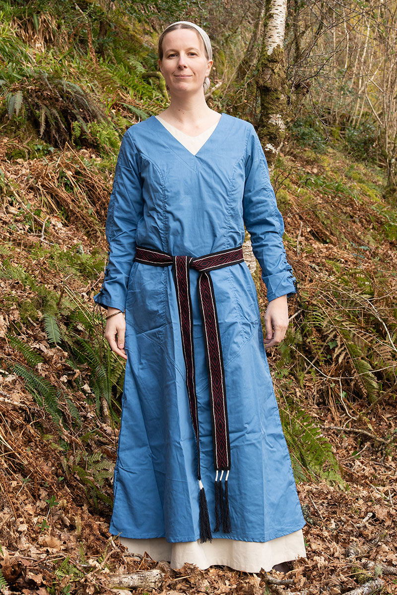 (Early) medieval dress Aldith, blue