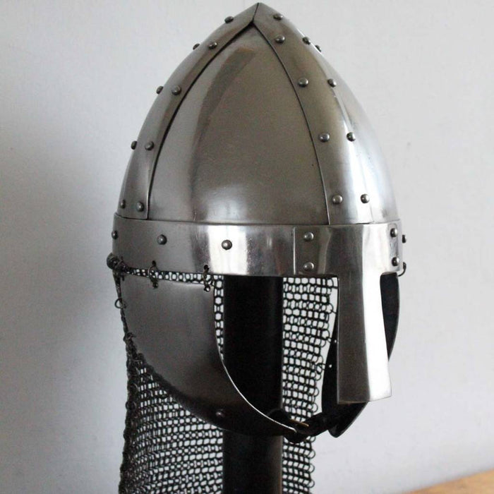Spangenhelm germanique, 2 mm, prêt au combat