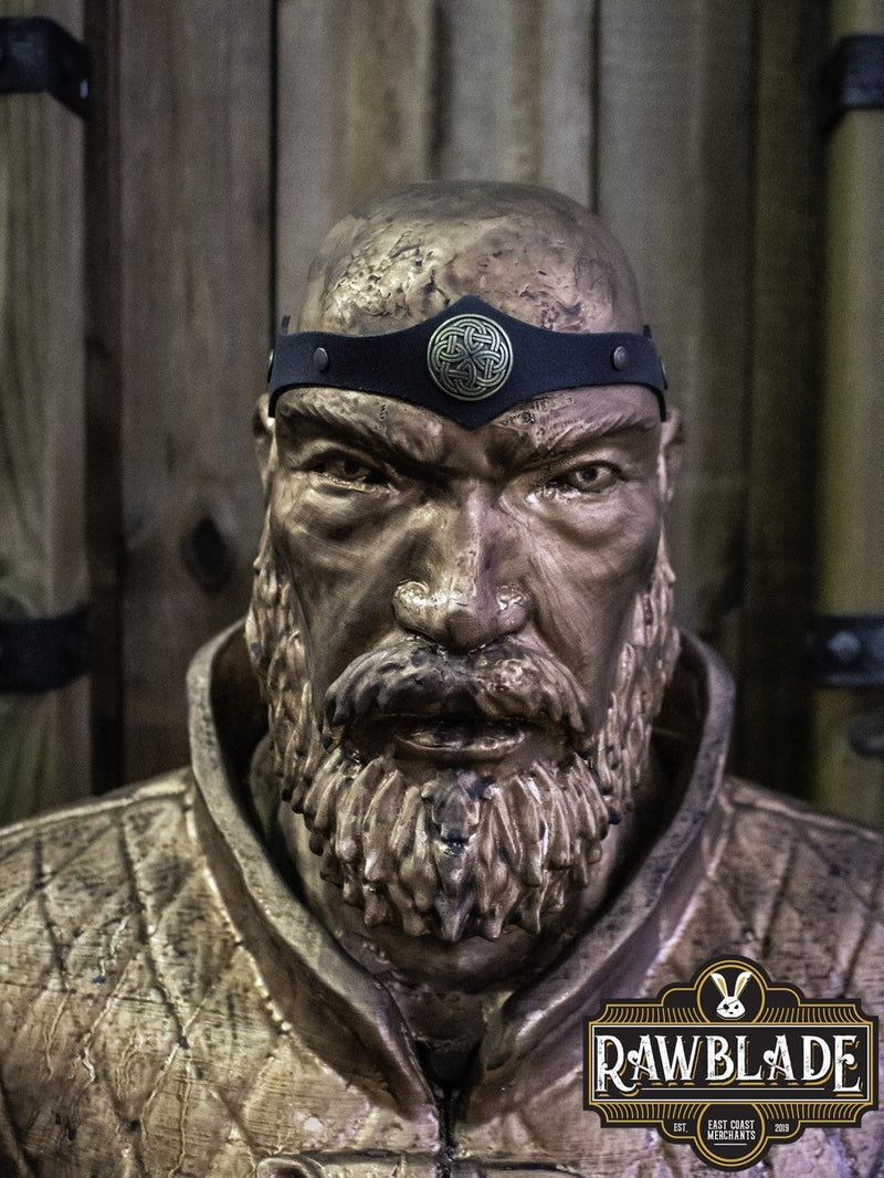 Opaska na głowę Illunion – czarna, skóra