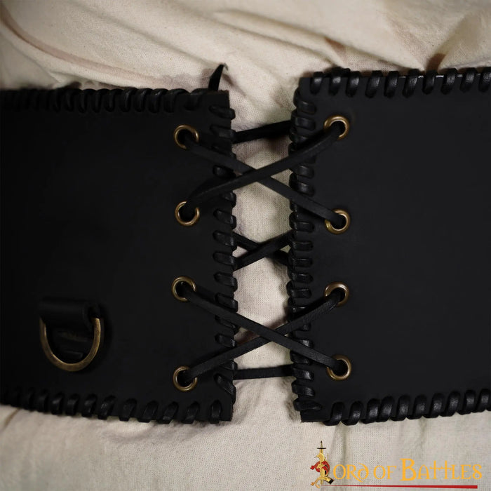 Large ceinture viking, brun