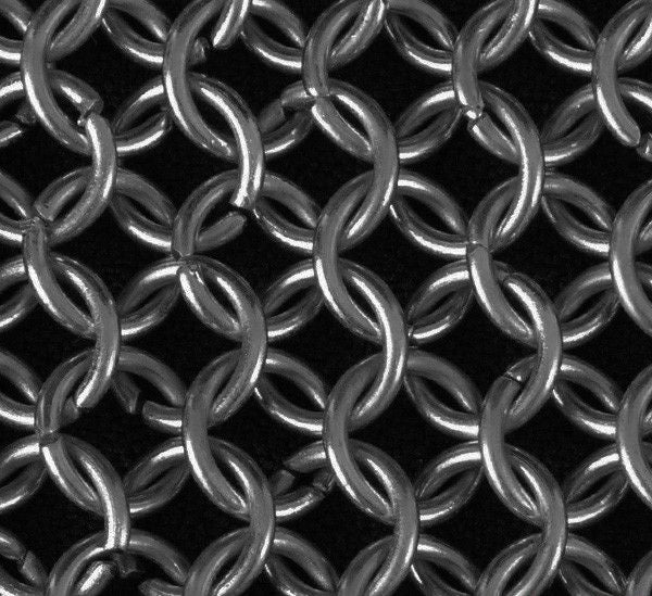 Kettenhaube aus Weichstahl, unvernietet, 8 mm