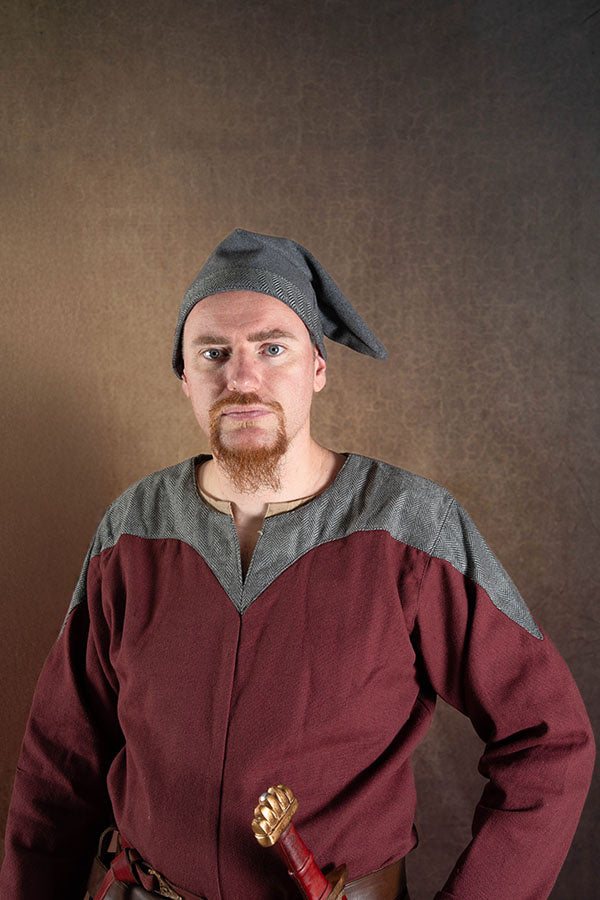 Vikingehue Toki, grå, uldblanding