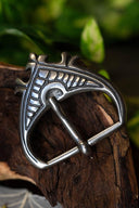 Medieval buckle 4,5 cm, silver plated