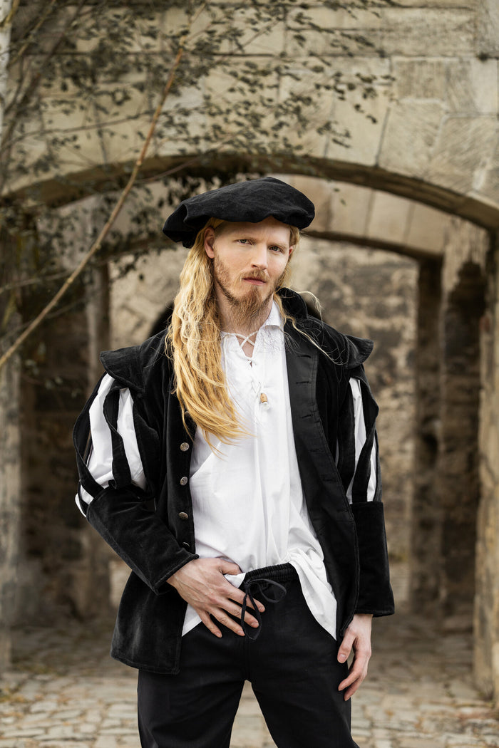 Open-sleeve doublet, black