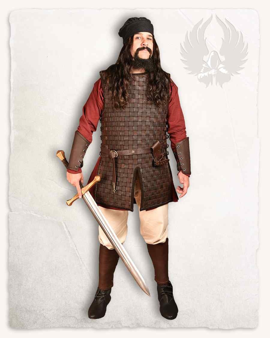 Skórzana brygantyna Ragur, czarna