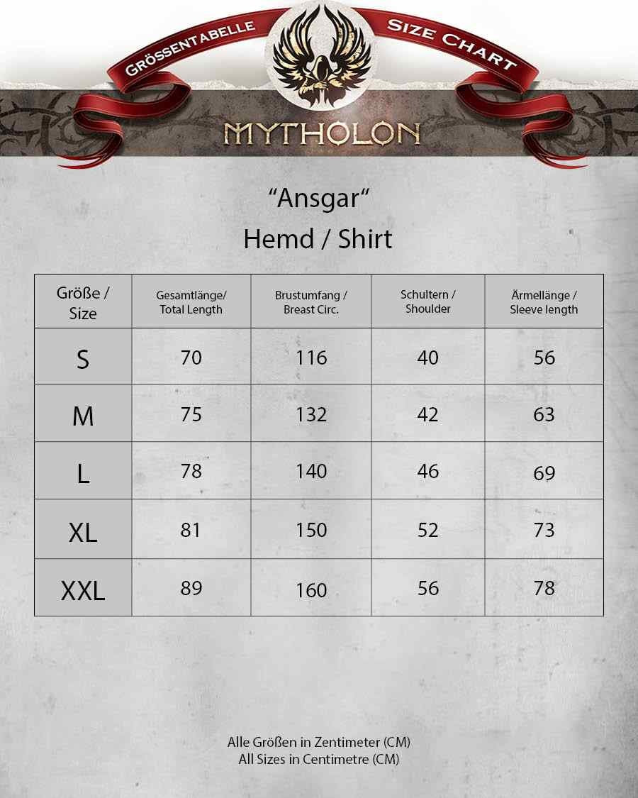 Hemd Ansgar, middeleeuws, bruin