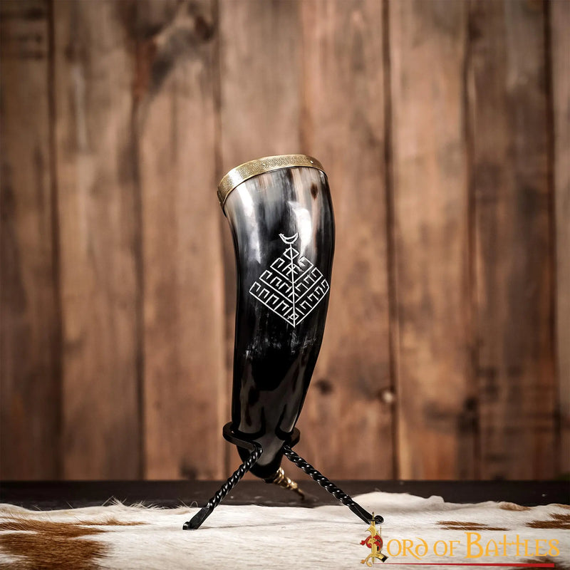 Corno da bere vichingo con Yggdrasil, 300–500 ml