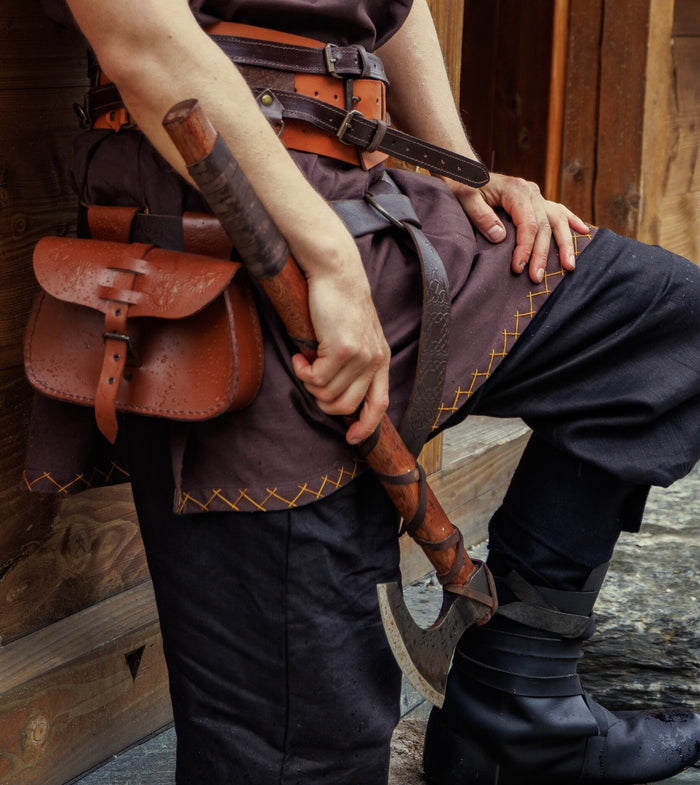 Korte Viking tuniek Harbard, bruin