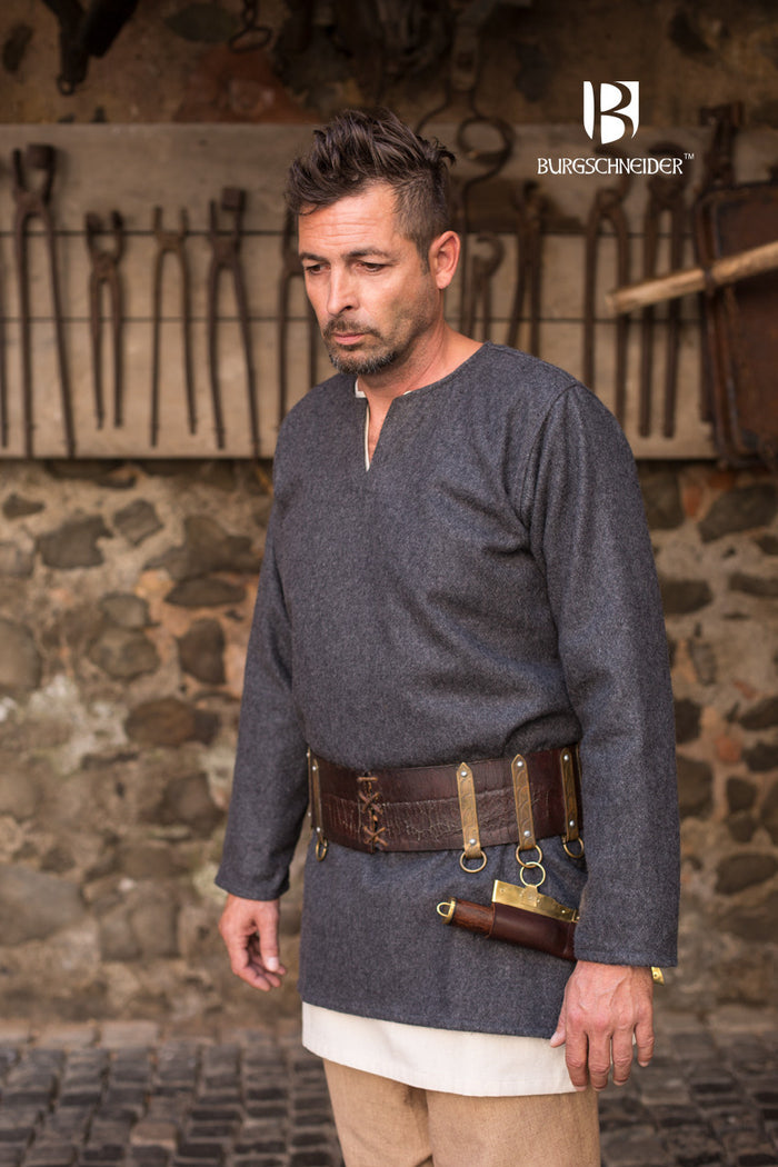 Tuniek Lodin, donkergrijs, wolmix