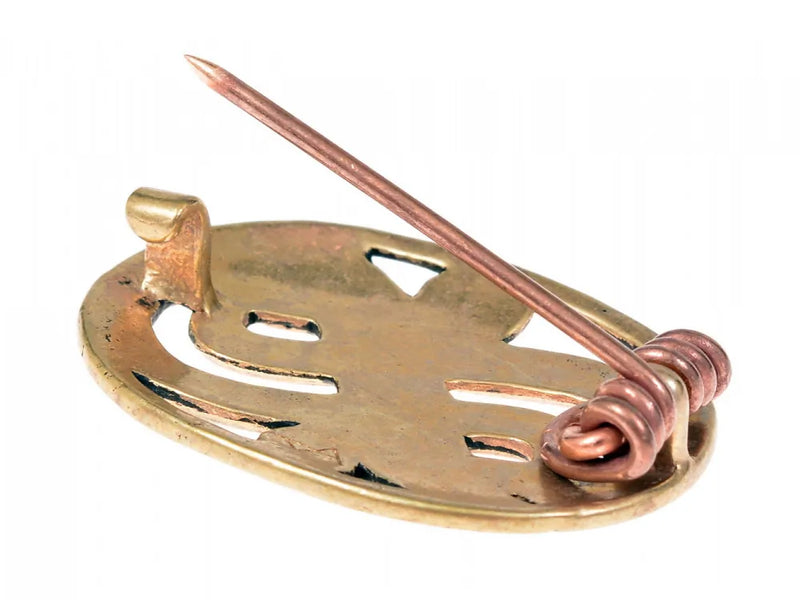 Fíbula Vendel de serpiente, bronce