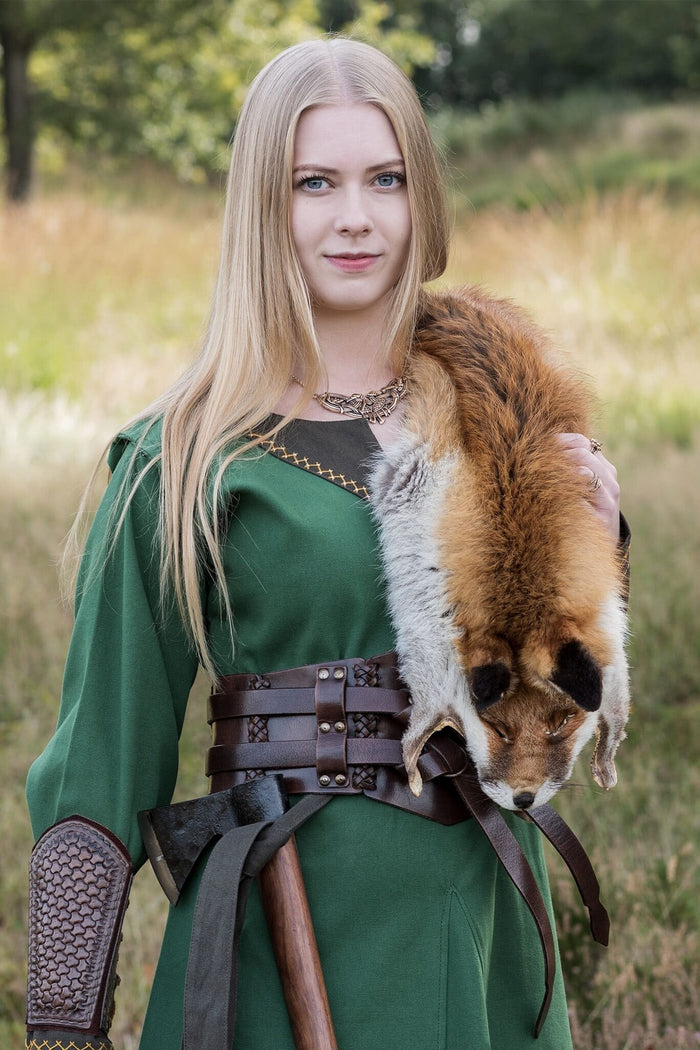 Viking dress Helga, green
