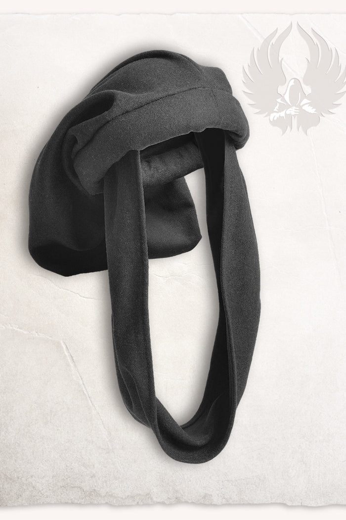 Chaperon Rogier van der Weyden, wool blend, black