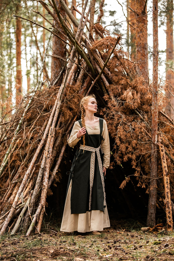 Hætte-kjortel Birka, grøn