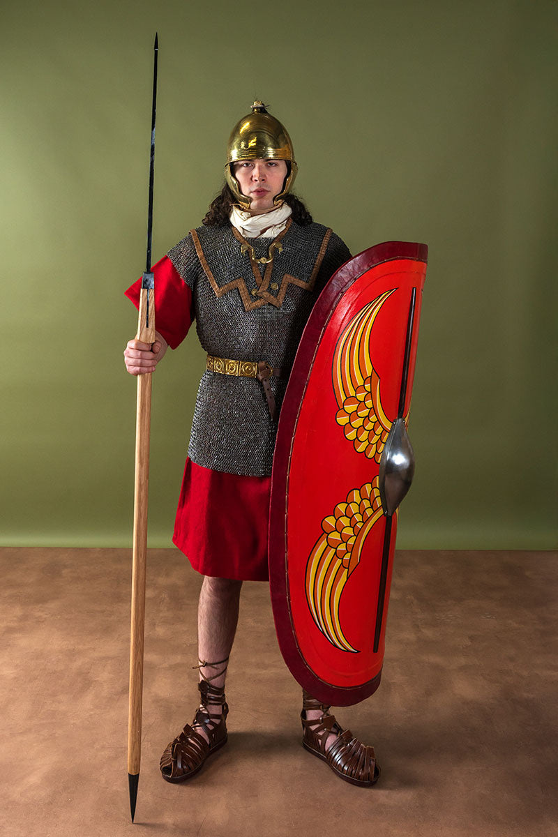 Caligae Neptunus, romerske, brun