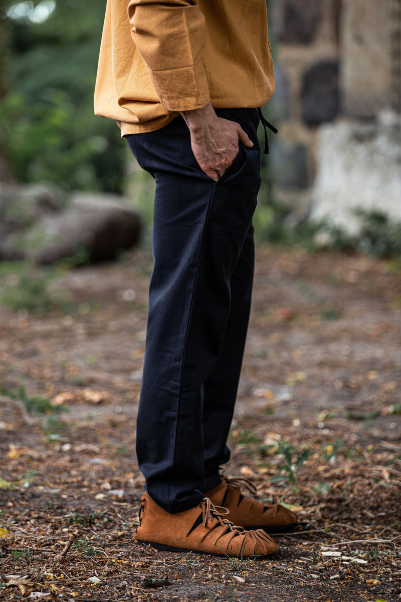 Baumwollhose Alin, schwarz