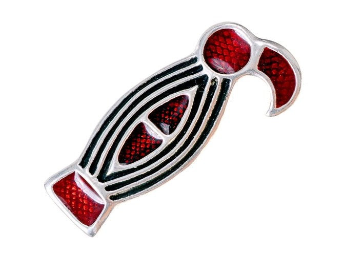 Alemannisk fågelfibula, försilvrad brons